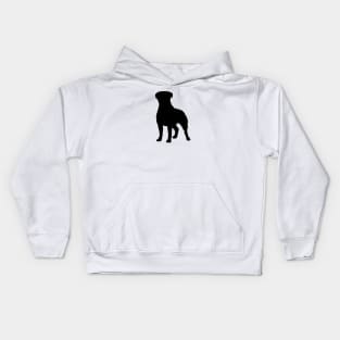 Rottweiler Silhouette Kids Hoodie